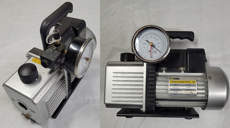 Vaccum pump 1/2 HP 6CFM 2 stages, 110VAC, very low sound