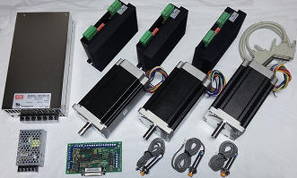 KIT1860XYZ 3 Axis CNC Stepper Motor Retrofit  Kit