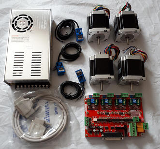 KIT305XYYZPA1 All-in-One 4 Axis DB25 CNC Stepper Motor Retrofit Kit