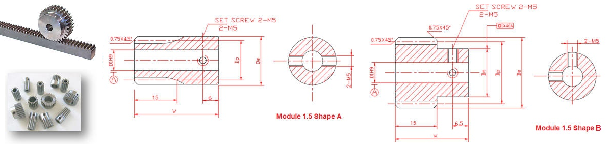 Rack Straight Teeth Module 1.0