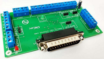C10 4-Axis Breakout Board 5 Input / 4 Output, Bidirectional, Mach3/4